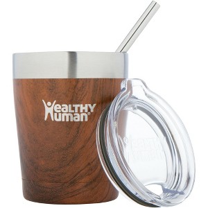 Healthy Human Stainless Steel Tumbler with Straw |(12oz, Harvest Maple) - 1 of 4