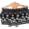 LA LEELA Men's Sarong Bath Hawaiian Pareo Wrap One Size Smokey - 4 of 4