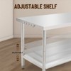 Stainless Steel Food Prep Table,Kitchen Work Table with Adjustable Under Shelf,Utility Table with Hooks for Restaurant,Garage,Hotel and Home - 4 of 4