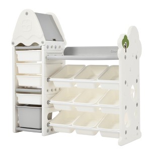 KTMBDW Toy Storage Organizer with Removable Bins – Toddler Bookshelf with Toy Organizer - Toy Rack Ideal for Kids' Rooms, Playrooms - 1 of 4