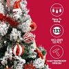 Joyfy Christmas Ornaments, Christmas Tree Decorations Indoor, 133 Pcs Red & White Christmas Assorted Ornament Set, Hanging Balls, Tree & Wreath Decor - 4 of 4