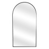 HomeRoots 71" Black Metal Arch Freestanding Framed Full Length Mirror - 4 of 4