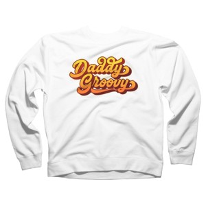 Adult Design By Humans Retro Vintage Daddys Groovy By AmberDawn888 Sweatshirt - 1 of 2