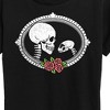 Women's - Instant Message - Human And Cat Skull Short Sleeve Graphic T-Shirt - 2 of 4