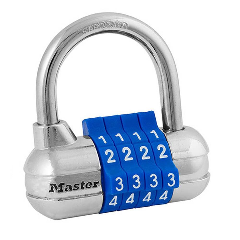 Master Lock Lock Reset Combination: Multicolor Padlock for Storage & Hall Lockers, Set & Change Your Own Combo, Steel & Plastic