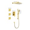 Shower System with Shower Head, Hand Shower, Slide Bar, Bodysprays, Shower Arm, Hose, Valve Trim, and Lever Handles - 2 of 4