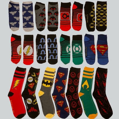 Men's DC Comics 15 Days of Socks Advent Calendar 15pk - 6-12