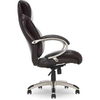 Roasted Chestnut Bonded Leather Executive Swivel Chair with AIR Lumbar Support