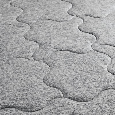 Gray Cooling Touch Reversible Knitted Throw Blanket