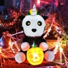 Tangkula 5FT Tall Halloween Inflatable Decoration Inflatable Skeleton Unicorn with Pumpkin Lantern Built-in LED Lights & Waterproof Air Blower - image 2 of 4