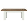 Resenkos Computer Desk, Office Desk, Study Desk,63" Executive Desk, Modern Computer Desk Study Home Office Table,Rustic Brown & White - 4 of 4