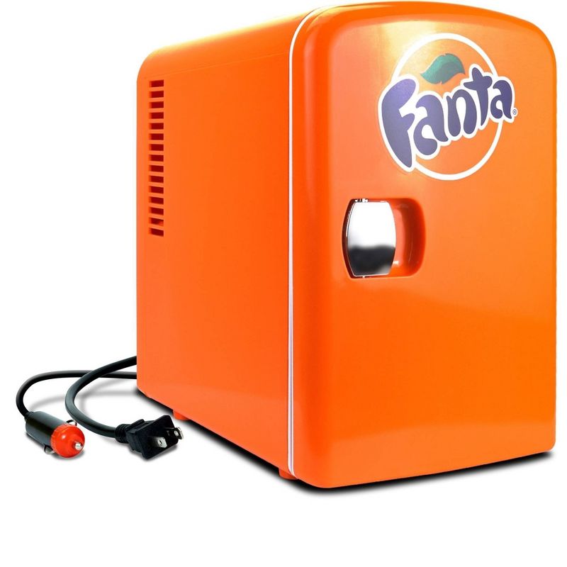 Coca-Cola Fanta 4L Cooler/Warmer 12V DC 110V AC Mini Fridge - Orange, 1 of 9