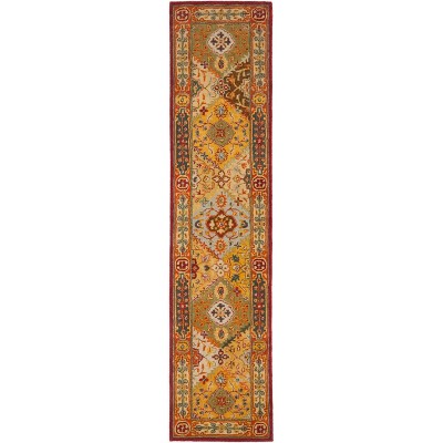 Heritage Multi-Color Hand-Tufted Wool Runner Rug 2'6" x 6'