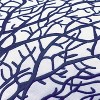 RightSide Designs Fan Coral Navy and White Indoor/Outdoor Throw Pillow - 2 of 4