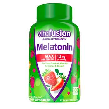 Vitafusion Max Strength Melatonin Gummies for Sleep Support - 100ct