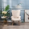 Nordlys Solid Wood and Corduroy Lounge Chair Modern Design Style Upholstery Living Room - 3 of 4