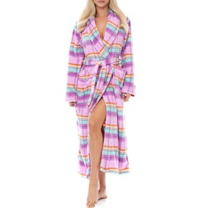 ADR Plush Robe for Women, Long Hooded Fleece Robe with Hood, Plus Size - 1 of 3