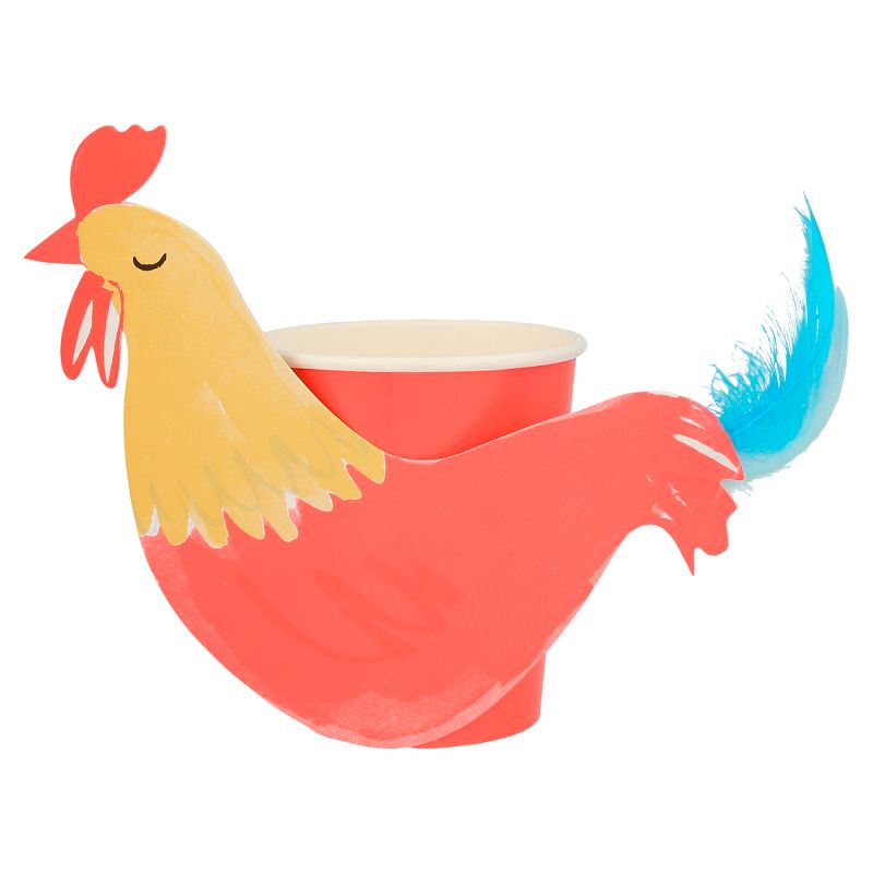 Meri Meri On The Farm Rooster Party Cups (Pack of 8), 1 of 4