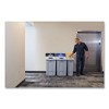 Rubbermaid Commercial Slim Jim Recycling Station 1-Stream, Landfill Recycling Station, 33 gal, Resin, Gray - 3 of 4