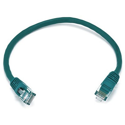 Monoprice Cat5e Ethernet Patch Cable - 1 Feet - Green | Network Internet Cord - RJ45, Stranded, 350Mhz, UTP, Pure Bare Copper Wire, 24AWG