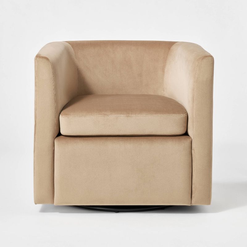 Vernon Upholstered Barrel Swivel Accent Chair - Threshold™ designed with Studio McGee, 4 of 11