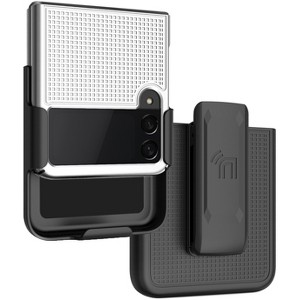 Nakedcellphone Slim Case and Belt Clip Holster Combo for Samsung Galaxy Z Flip 3 Phone (SM-F711, 2021) - 1 of 4