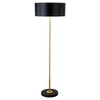 Hudson and Canal 2-Light Two-Tone Floor Lamp with Metal Shade Brass/Blackened Bronze/Black: UL Listed, Modern Design, 62" Height - 4 of 4