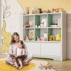 Bookshelf and Toy Organizer, Kids Book Shelf for Kid Rooms with Door, Cubes Storage Organizer,Wood Children Bookcase - 2 of 4