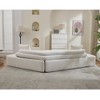 NicBex Minimalist Cloud Sectional Sofa,Boucle Teddy Couch with 4 Pillows for Living Room,Apartment,Office,No Assembly Require,Beige - 4 of 4