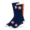MLB Houston Astros Large Crew Socks: Cushioned Heel & Toe, Team Logo Design - 2 of 4
