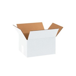 Box Partners Corrugated Boxes 8" x 6" x 4" White 25/Bundle 864W - 1 of 1