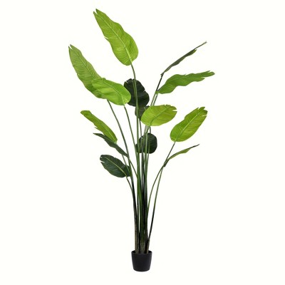 Vickerman Artificial Potted Travellers Palm Tree