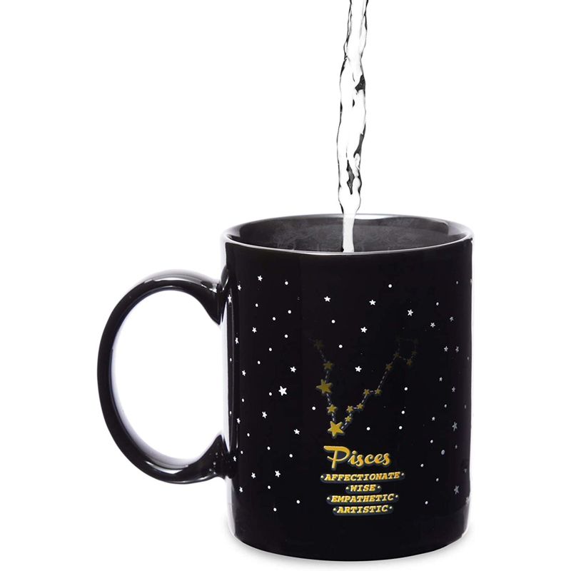 Okuna Outpost Pisces Color Changing Mug, Zodiac Astrology Sign Cup (11 oz), 3 of 4