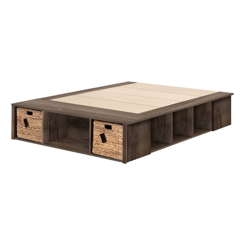 Avilla Storage Bed with Baskets Fall Oak - South Shore, 1 of 10