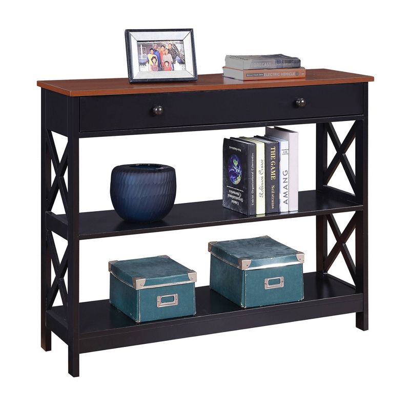 Breighton Home Xavier Console Table with Open Shelves and Drawer, 4 of 13