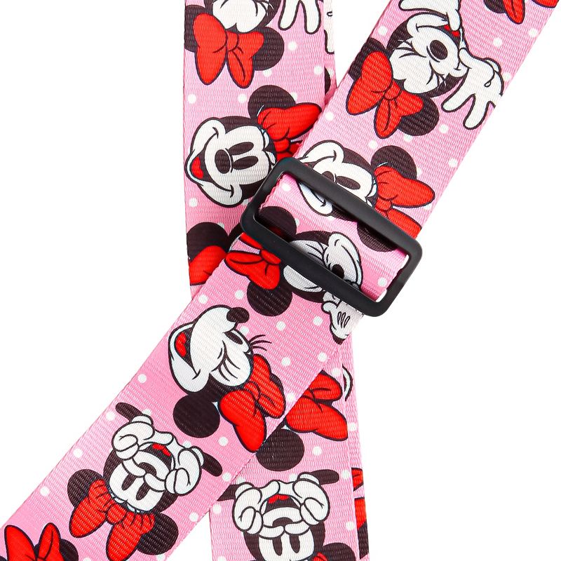 Disney Minnie Mouse Luggage Strap 2-Piece Set Officially Licensed, Adjustable Luggage Straps from 30'' to 72'', 5 of 8