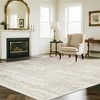 Itopfox Washable Area Rug for Living Room and Bedroom, Ultra Soft Faux Wool Retro Dining Room Rug, Non Slip & Non-Shedding Low Pile Vintage Print Rug - 3 of 4