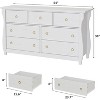 54" Wide 7-Drawer Dresser - Freestanding Storage for Bedroom Living Room Entryway - 2 of 4
