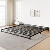 Whizmax 6 Inch Metal Platform Bed Frame with Wavy Pattern, Steel Slat Support, Mattress Foundation and No Box Spring Needed, Easy Assembly, Black - 4 of 4