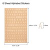 Unique Bargains 3D Mini Self-Adhesive A to Z Letter Resin Stickers 6 Sheets - 2 of 4
