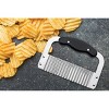 HIC Kitchen Stainless Steel Crinkle-Cut Wave Slicer - 2 of 4