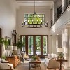 BAOURE 53 Inch Large Black Wagon Wheel Chandelier, 20-Light Farmhouse Rustic Pendant Lights, Round Light Fixtures for Outdoor Porch High Ceiling - 2 of 4