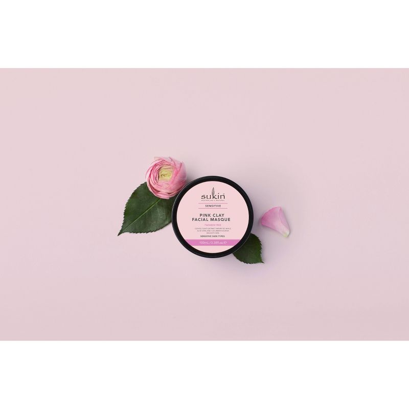 Sukin Sensitive Pink Clay Facial Masque - 3.38 fl oz, 4 of 8