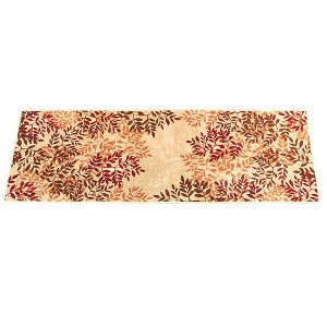 Collections Etc Beautiful Leafy Branches Design Accent Rug - 1 of 2