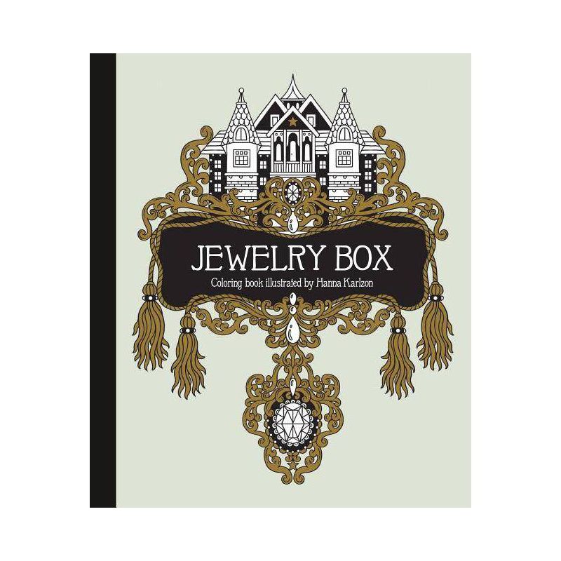 Jewelry Box Coloring Book - (Hardcover), 1 of 2