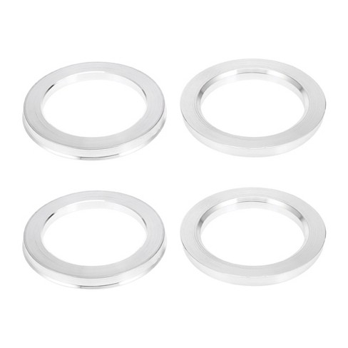 Unique Bargains Aluminum Alloy Car Auto Hub Centric Rings Wheel Bore Center  Spacer Silver Tone 4 Pcs : Target