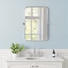 MAYEERTY 35.83x24.02x1.57in Wrought Iron Rounded Rectangle Gold Swivel Metal Hanging Mirror - 3 of 4
