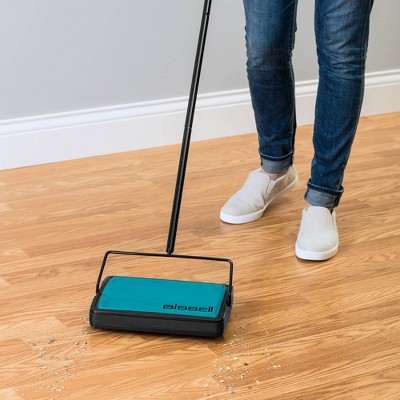 Bissell EasySweep Compact Cordless Floor and Carpet Sweeper, Teal