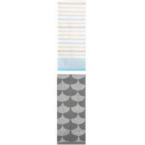 REGALWOVEN Cotton Absorbent Soft Decorative Hand Towel for Bathroom 13" x 29"/13" x 27" 2 Pcs - 1 of 4