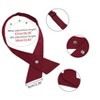 Allegra K Women's Adjustable Snap Button Criss-Cross Bow Tie - 3 of 4